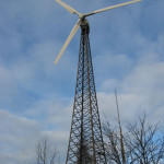 Die betriebseigene Windkraftanlage
